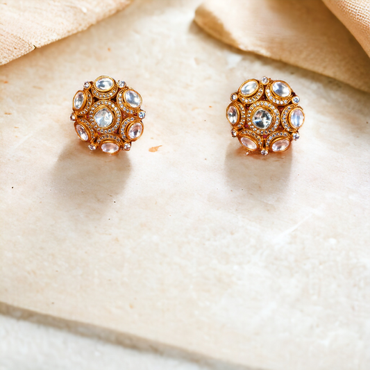 Kundan Polki Studs