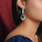 Stellar Emerald Zircon Earrings