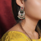 Ruby Jadaau Chandbali Earrings