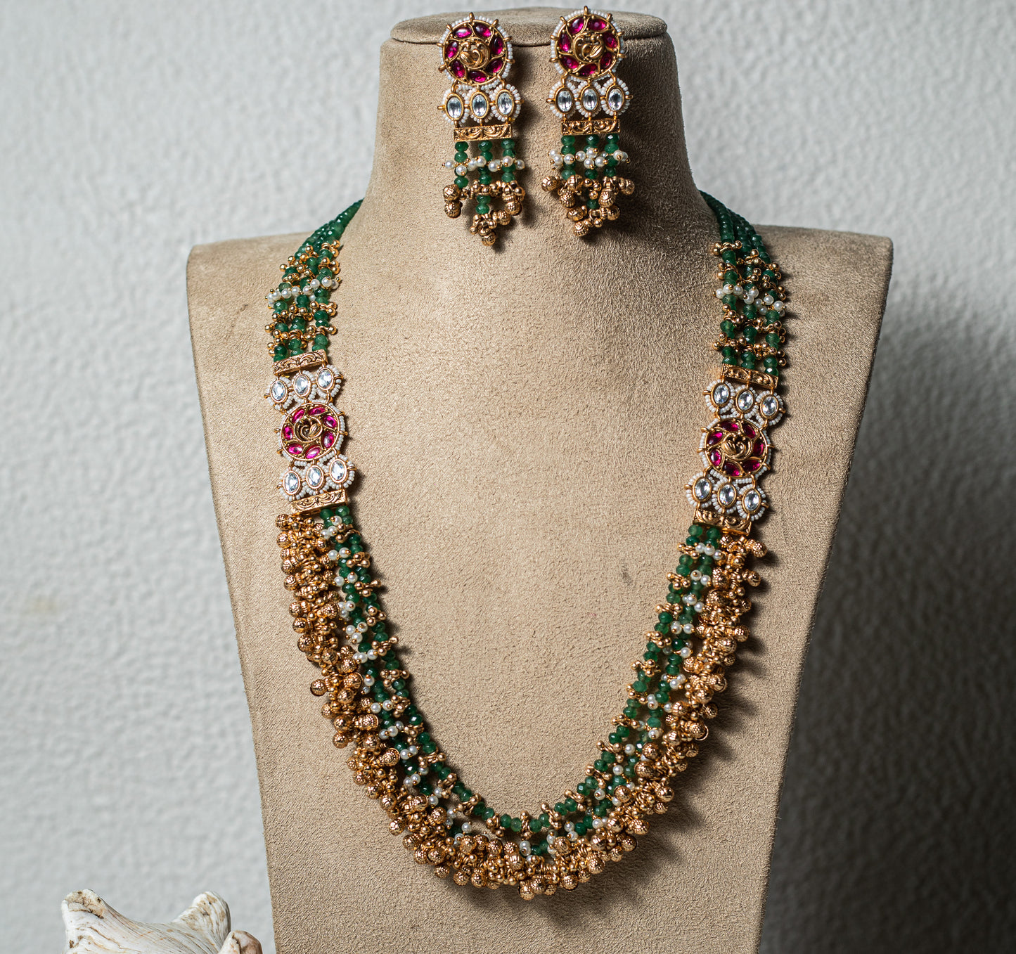 Rajputana Golden Necklace Set