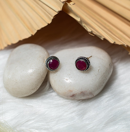 Moti Ruby Studs