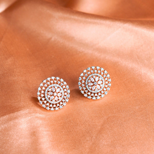 Round Zircon Diamond Studs