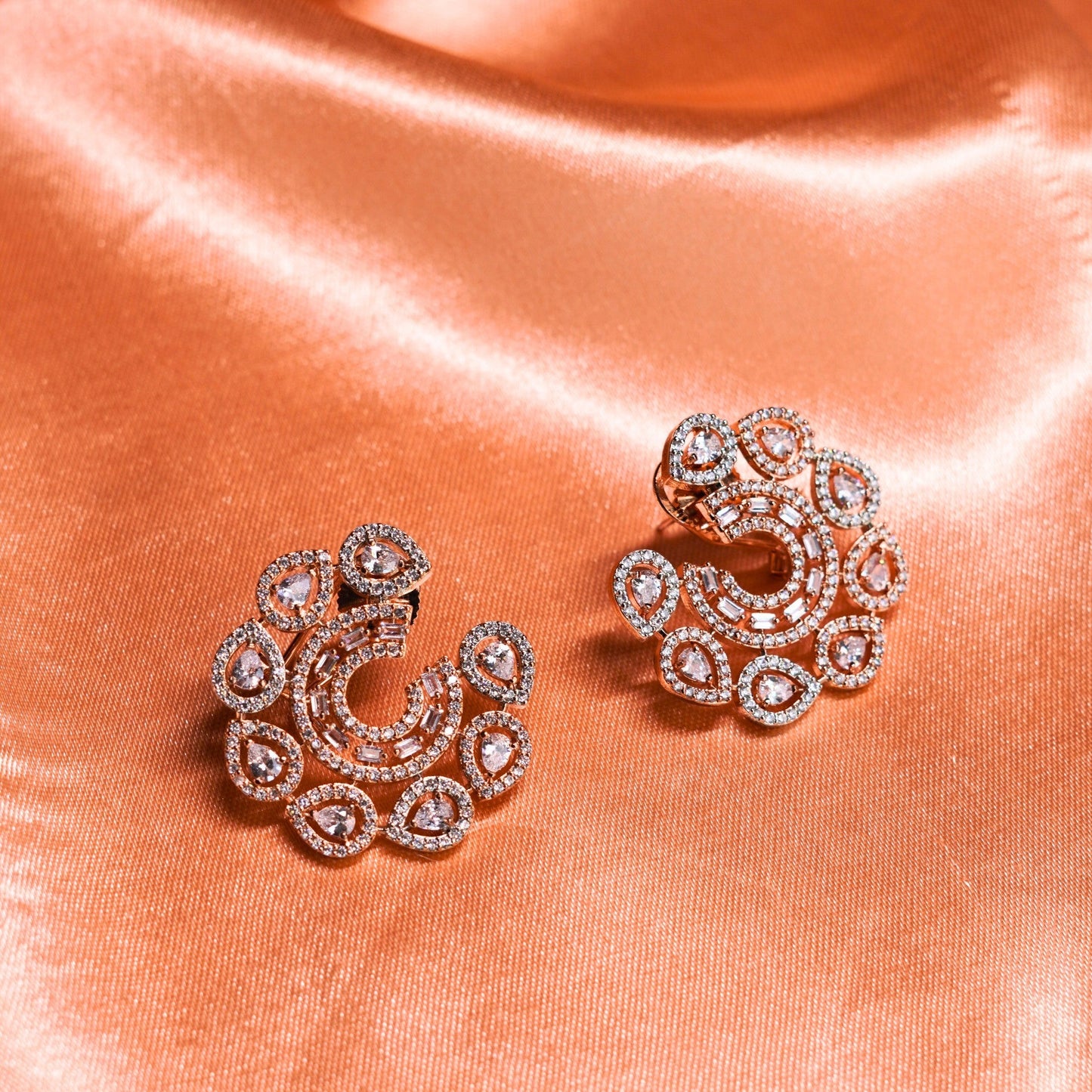 DiscCut Zircon Studs