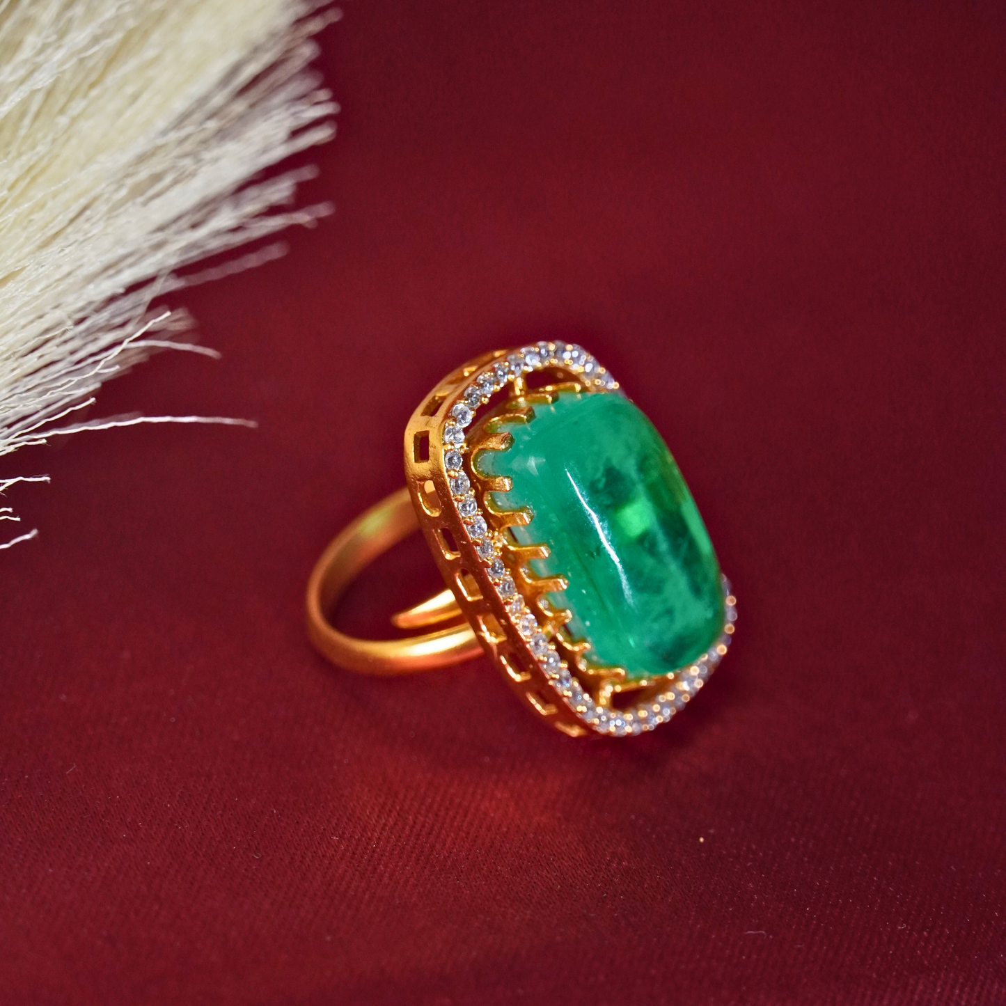 French Emerald Ring