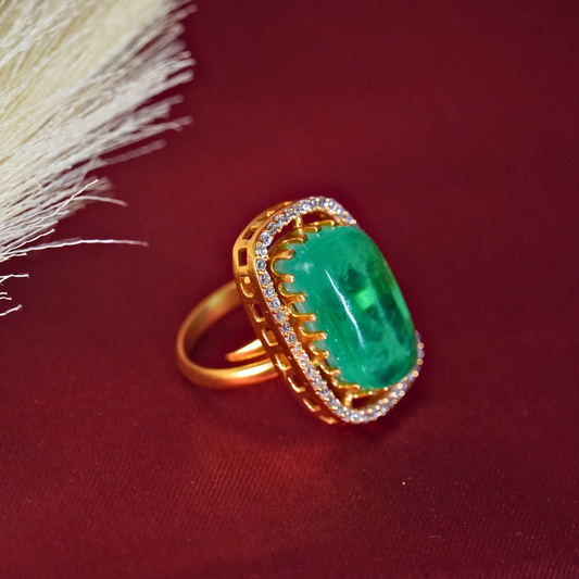 French Emerald Ring