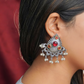 Silver Statement Chandballi Earrings