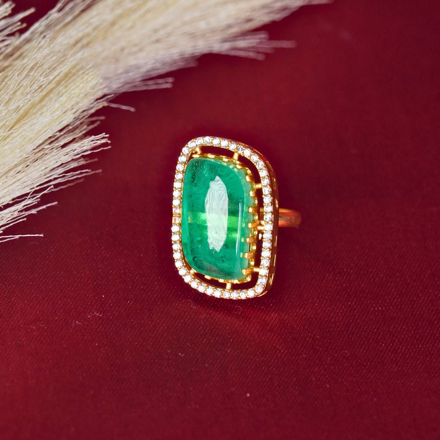 French Emerald Ring