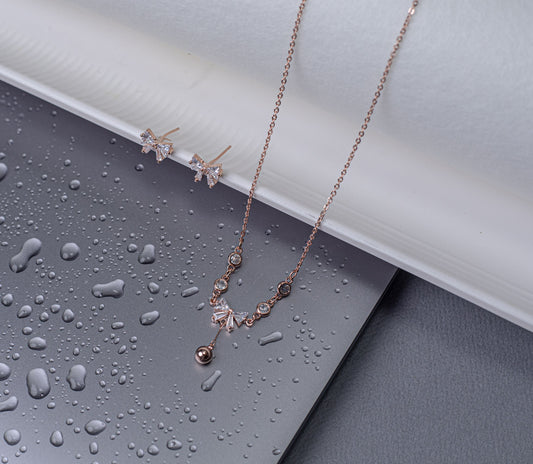 BowIt Rose-Gold Necklace Set