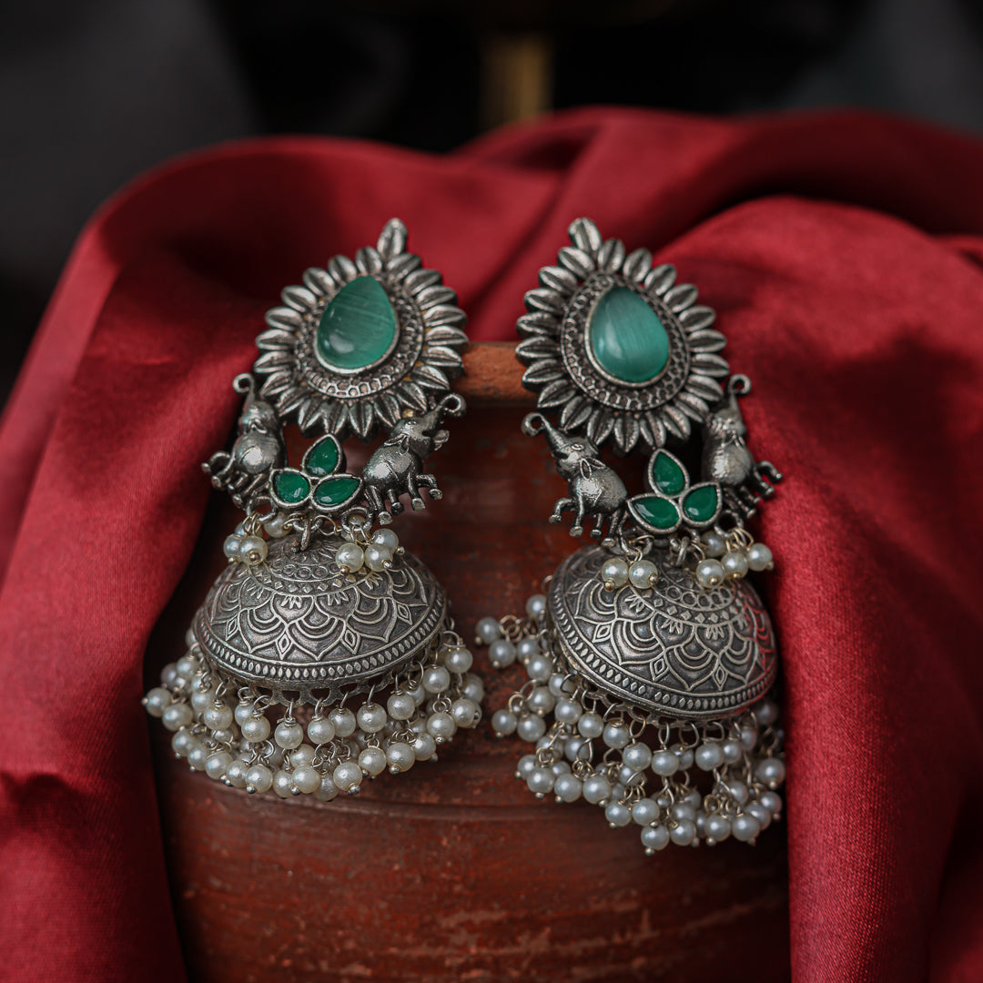 Sterling Spark Jhumki