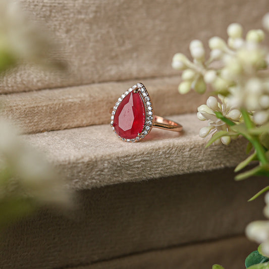 Scarlet Spark Ring