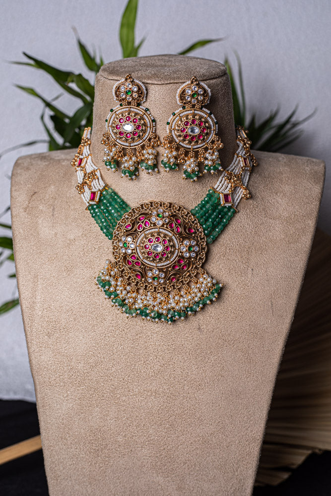 Jodhabai Necklace Set