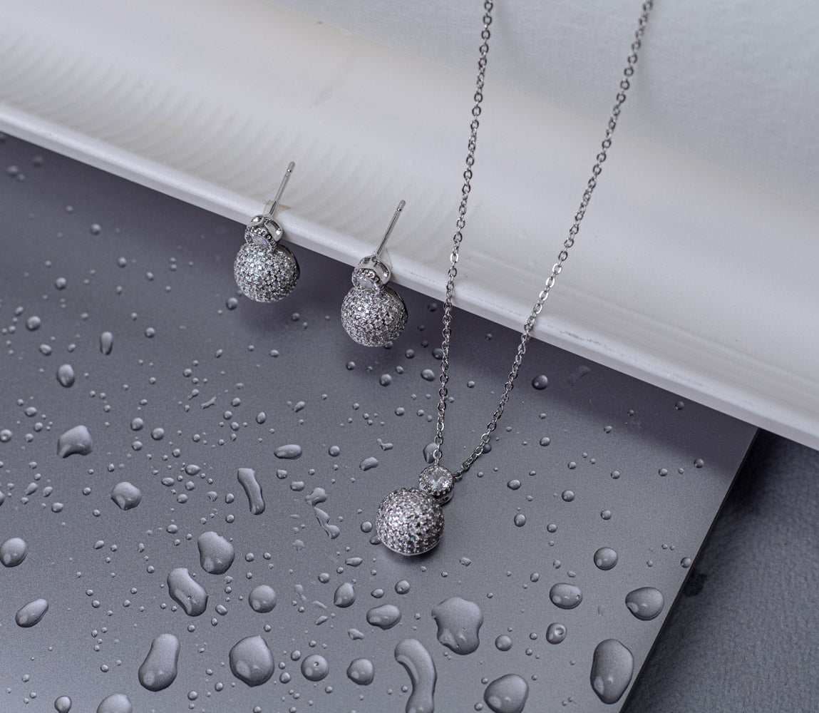 Rotelle Silver Necklace Set