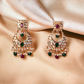 Ruby Jadaau Chandbali Earrings