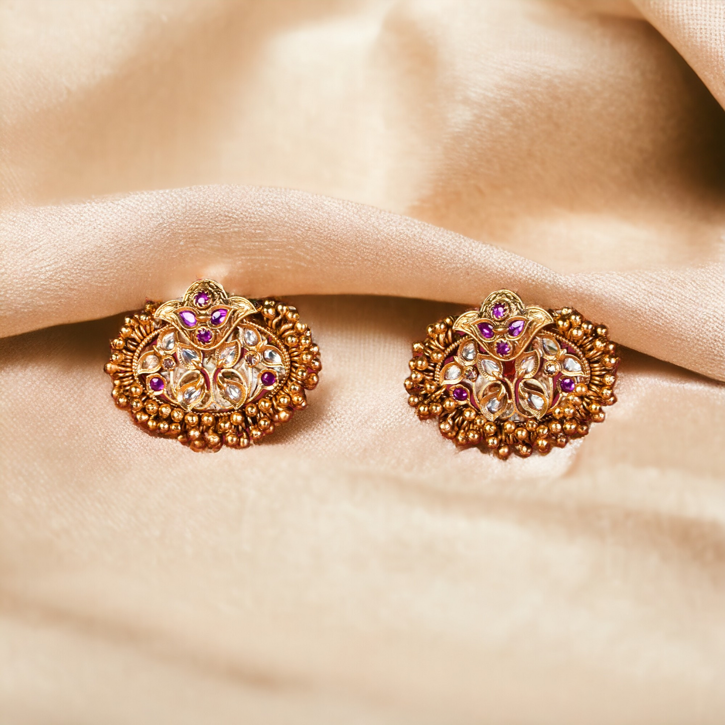 Ranisa Antique Floral Studs