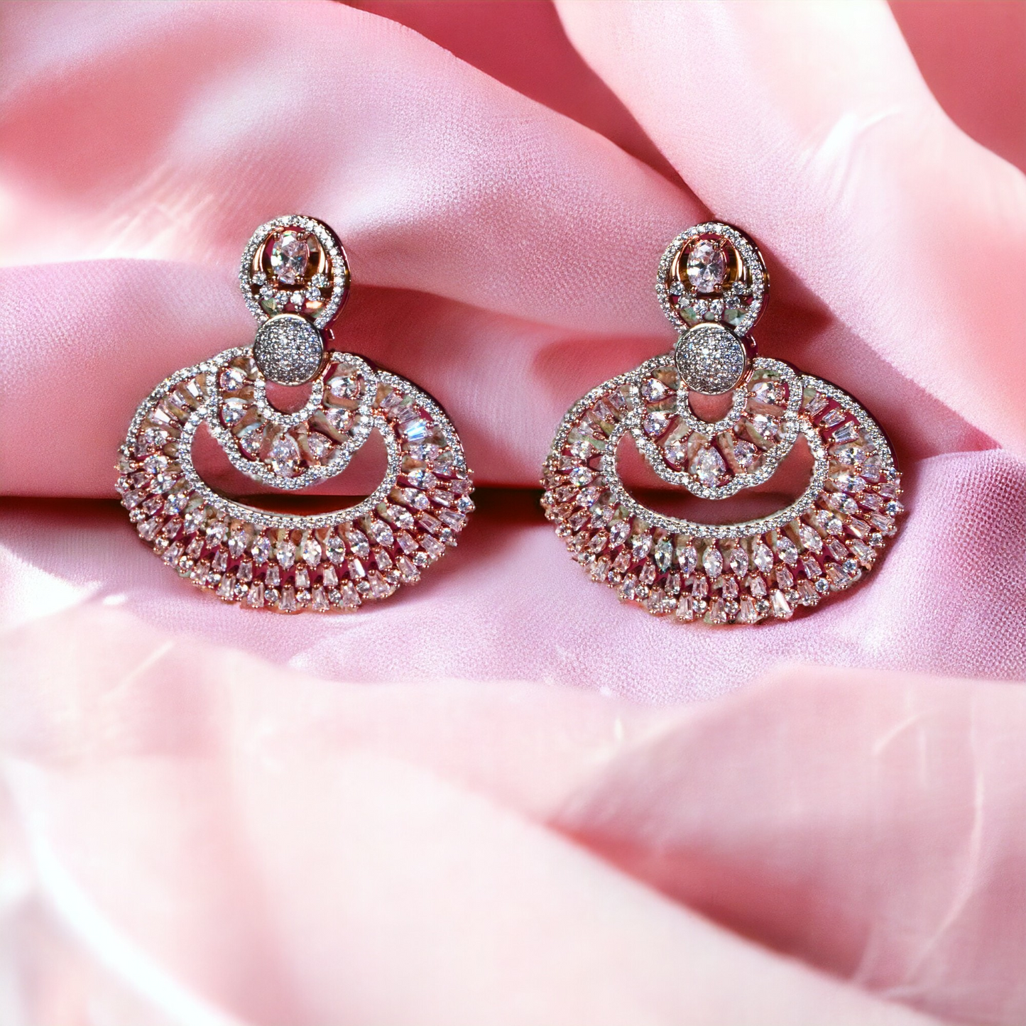 Baguette Zircon Earrings