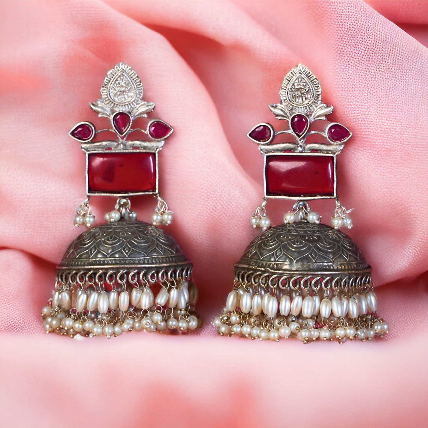 Ruby Baaliyaan Earrings